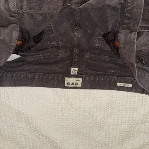 Todd Snyder Straight Fit Chinos (Grey)